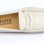 ECRU LEATHER LOAFERS