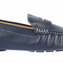 NAVY LEATHER DRIVING SHOES