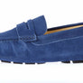 NAVY SUEDE LOAFERS