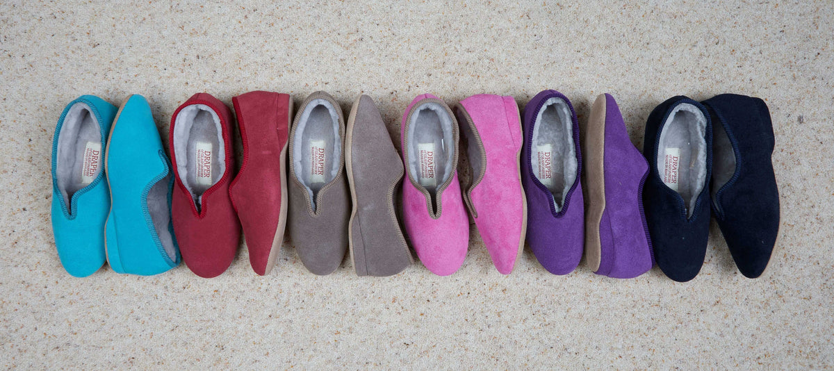 Sheepskin Slippers Hard Sole | Mens, Womens Moccasin Slippers | Draper
